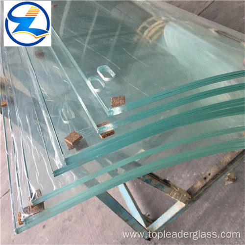 13.52-55.2mm low iron tempered triple laminated glass